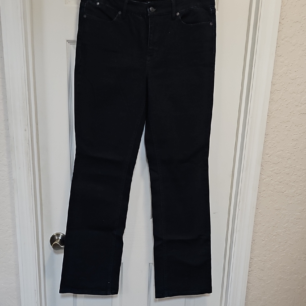 Talbots Black Straight Leg Jeans Timeless Style